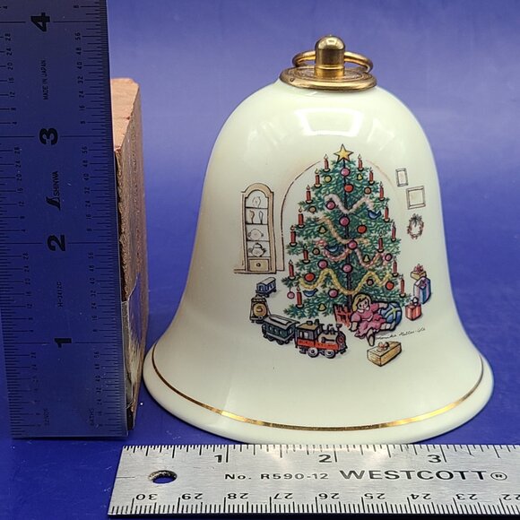 Vintage 1994 Konitz Porcelain Christmas Bell Music Box Stille Nacht Silent Night - Picture 7 of 7